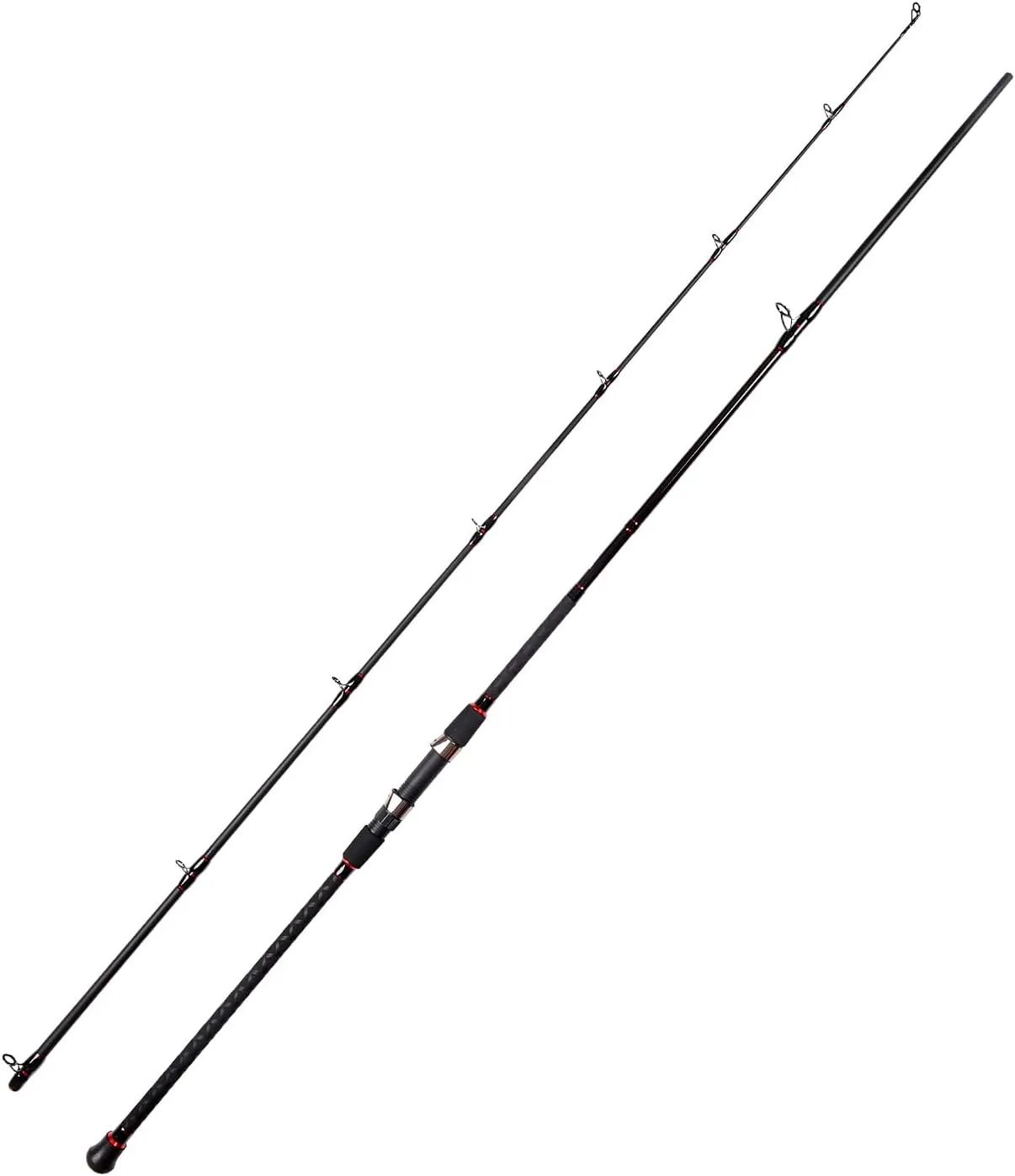 Fiblink Surf Casting Fishing Rod 2-Piece Graphite Travel Baitcasting Fishing Rod