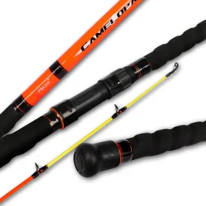 Fiblink Surf Spinning Fishing Rod 2-Piece & 3-Piece & 4-Piece Carbon Fiber Travel Fishing Rod with Noctilucent Tip