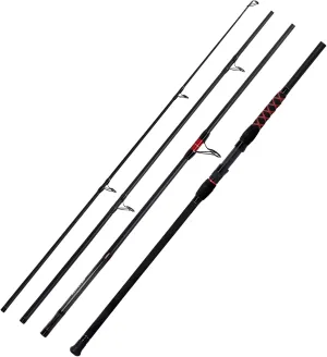 Fiblink Surf Spinning Fishing Rod 2-Piece/3-Piece/4-Piece Carbon Fiber Travel Fishing Rod (10-Feet & 12-Feet)