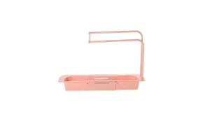 Fine Living Telescopic Storage Drainage Basket Pink