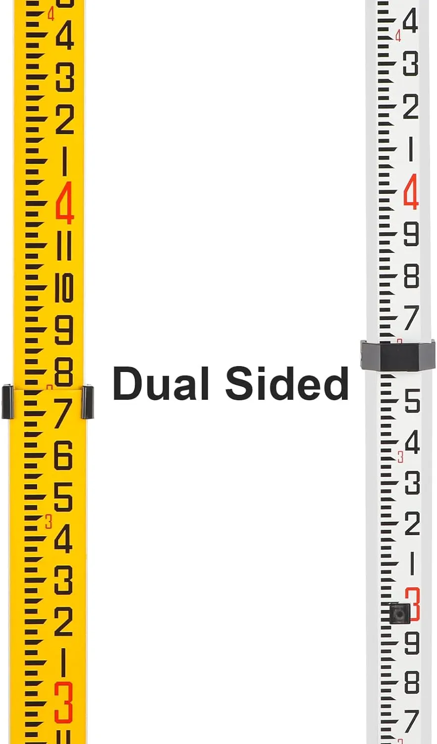 Firecore FLR500C-16-Foot Dual Sided Telescopic  Aluminum Grade Rod 10ths, 5 Sections with Bubble