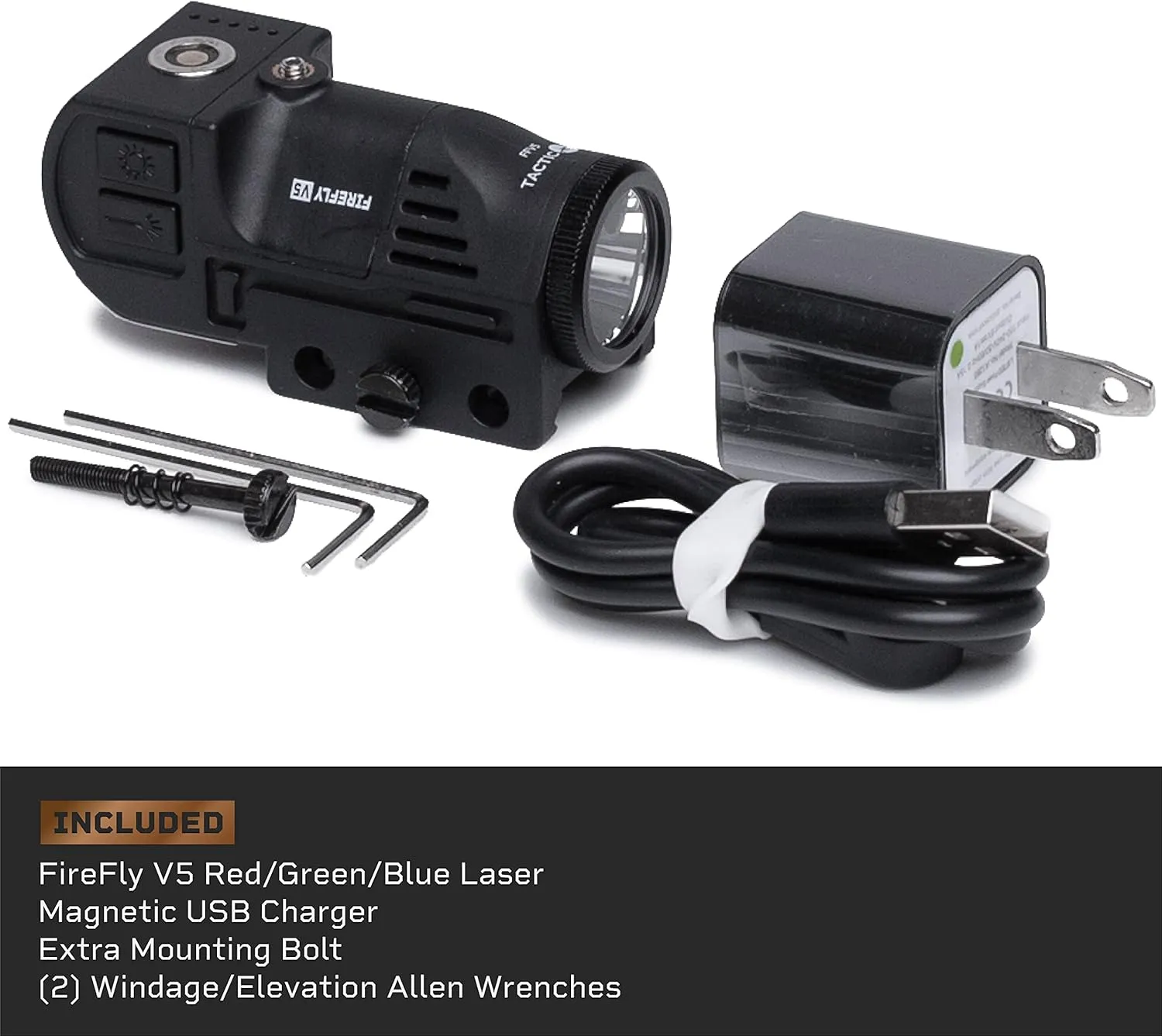 Firefly V5 Gun Light Laser Flashlight Pistol Combo | Combat Veteran Owned Company | 500 Lumens Tactical Flash Light with Laser for Handgun Rifle Shotgun