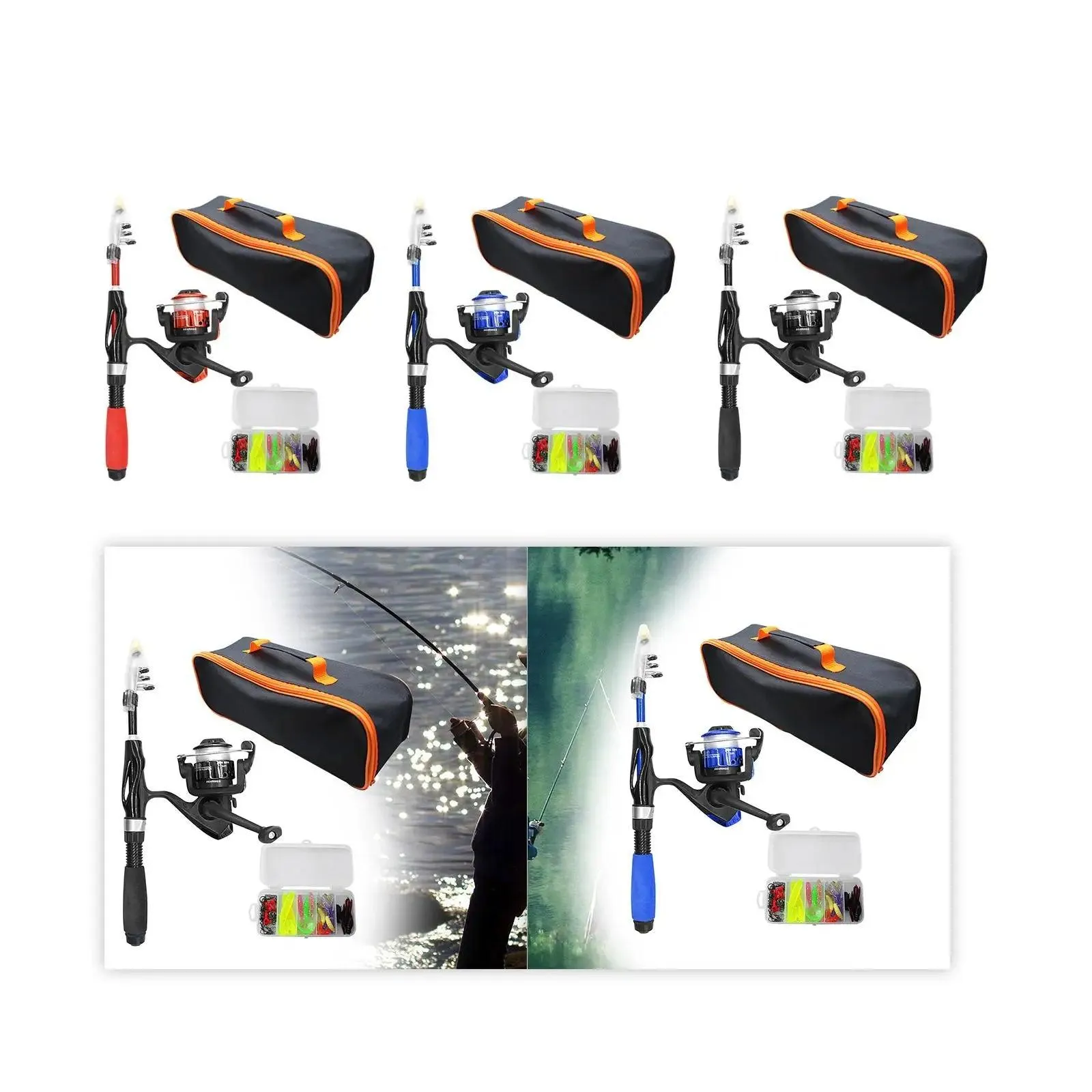 Fishing Pole Children Starter Kits Kids Fishing Rod Reel Boys Girls Kids Children Parent Child Activities