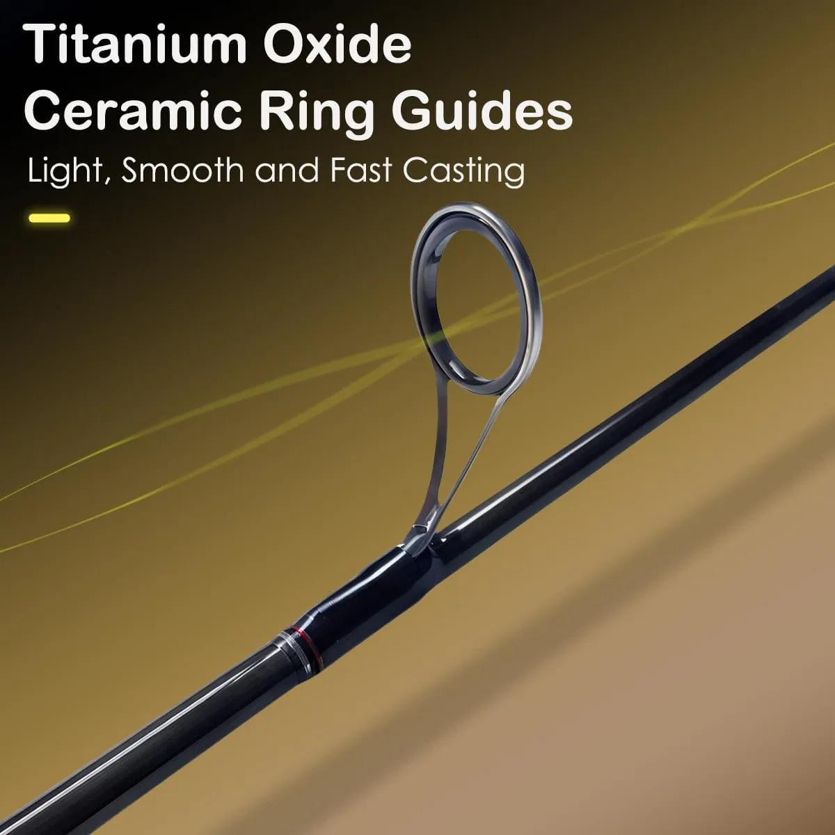 Fishing Rod, Aglirino Spinning Fishing Rods, High Density Carbon Fiber Trout Fishing Rod, Ceramic Guides and EVA Handle Travel Spinning Rod for Saltwater Freshwater Bass, Trout, Catfish Fishing