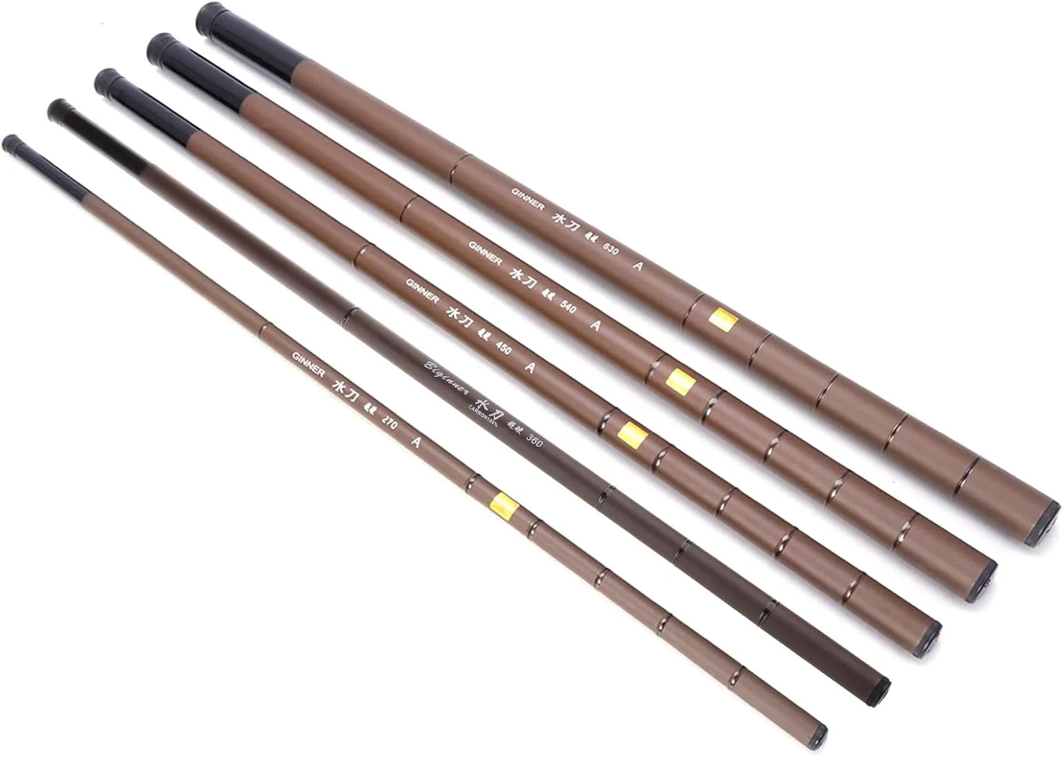Fishing Rod Super Hard Telescopic Carbon Fiber 2.7-6.fo