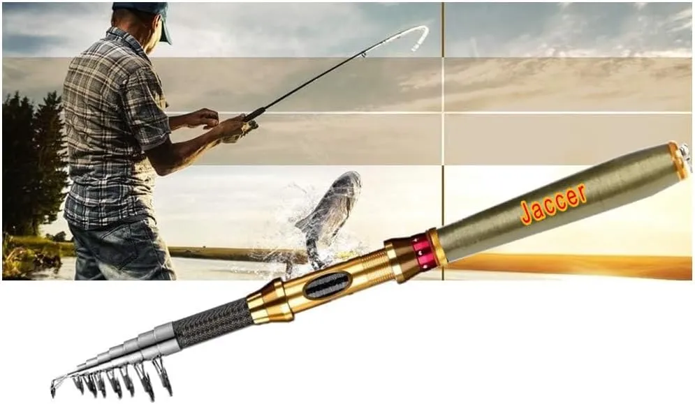 Fishing Rod Telescopic Fishing sea Rod Short Paragraph Carbon Material sea Otter Throwing Fishing Rod 2.1m/2.4m/2.7 m/3.0m