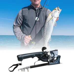 Fishing Rod,Fishing Gear Reel Combos Pocket Telescopic Rod Compatible for Travel Saltwater Freshwater Fishin, Blue