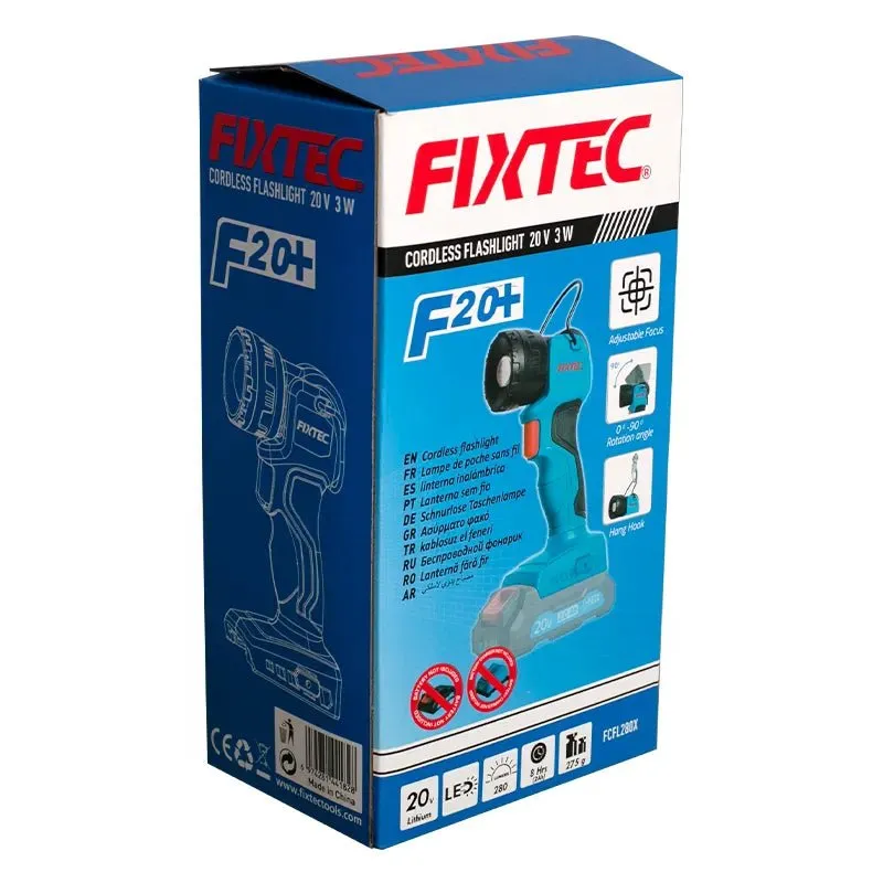 Fixtec 20V Rechargeable LED Spotlight FCFL280X-Skin Only