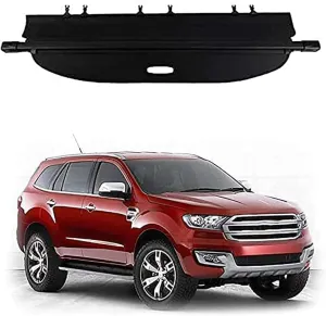 for Ford Everest 2015-2021 Car Accessory Retractable Car Rear Trunk Parcel Curtain Shelves Luggage Cargo Shield Cover Save Space,A
