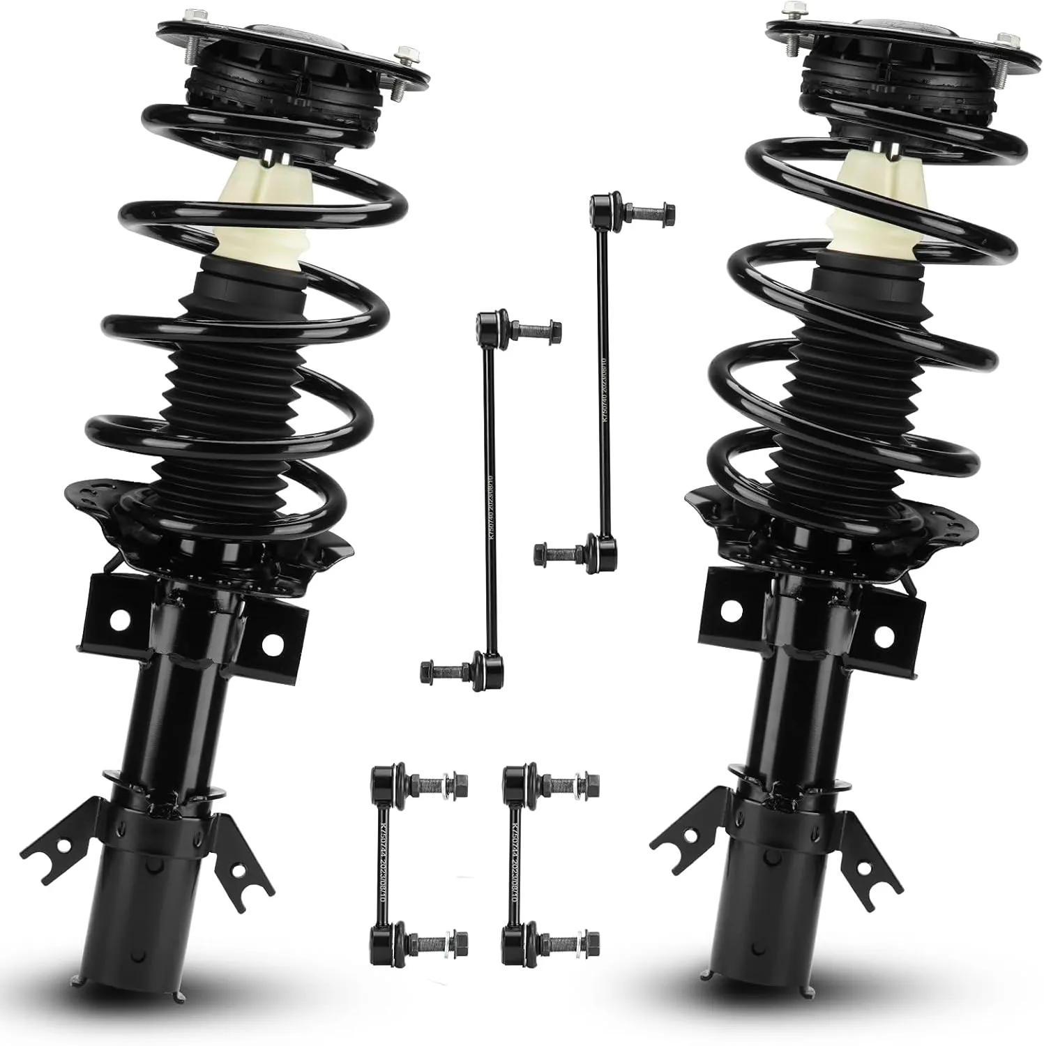 Front Struts Shock Absorber Sway Bar Links Kit Fit for Ford Fusion 2013 2014 2015 2016 2017 2018, Replace 172638 K750740 K750744 (6Pcs)