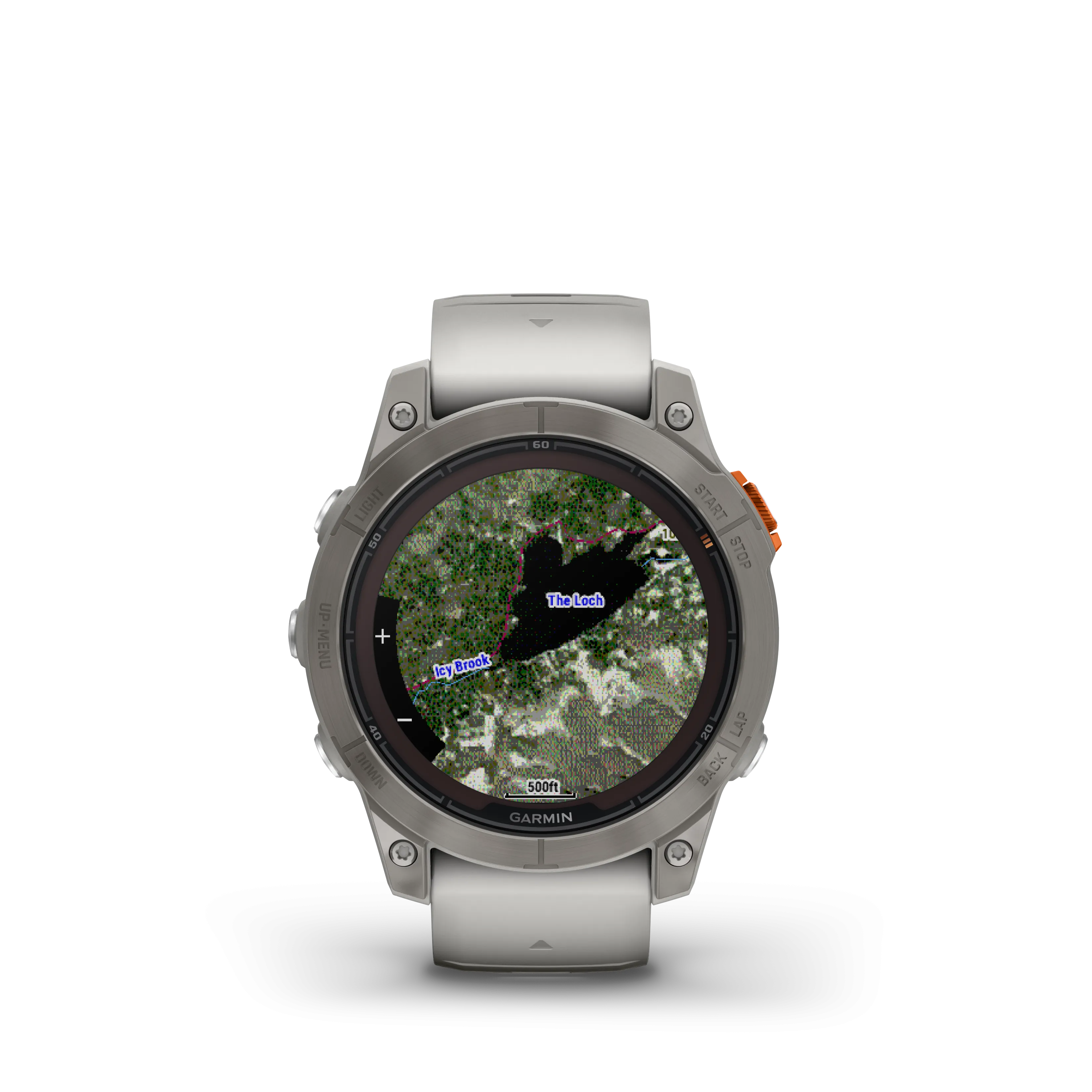 Garmin Fenix® 7 Pro Gps Smartwatch - Health Monitoring With Solar Charging, 47mm - Titanium/orange|Garmin Fenix® 7 Pro Montre Gps Intelligente - Suivi De La Sante Avec Chargement Solaire, 47 Mm - Tit