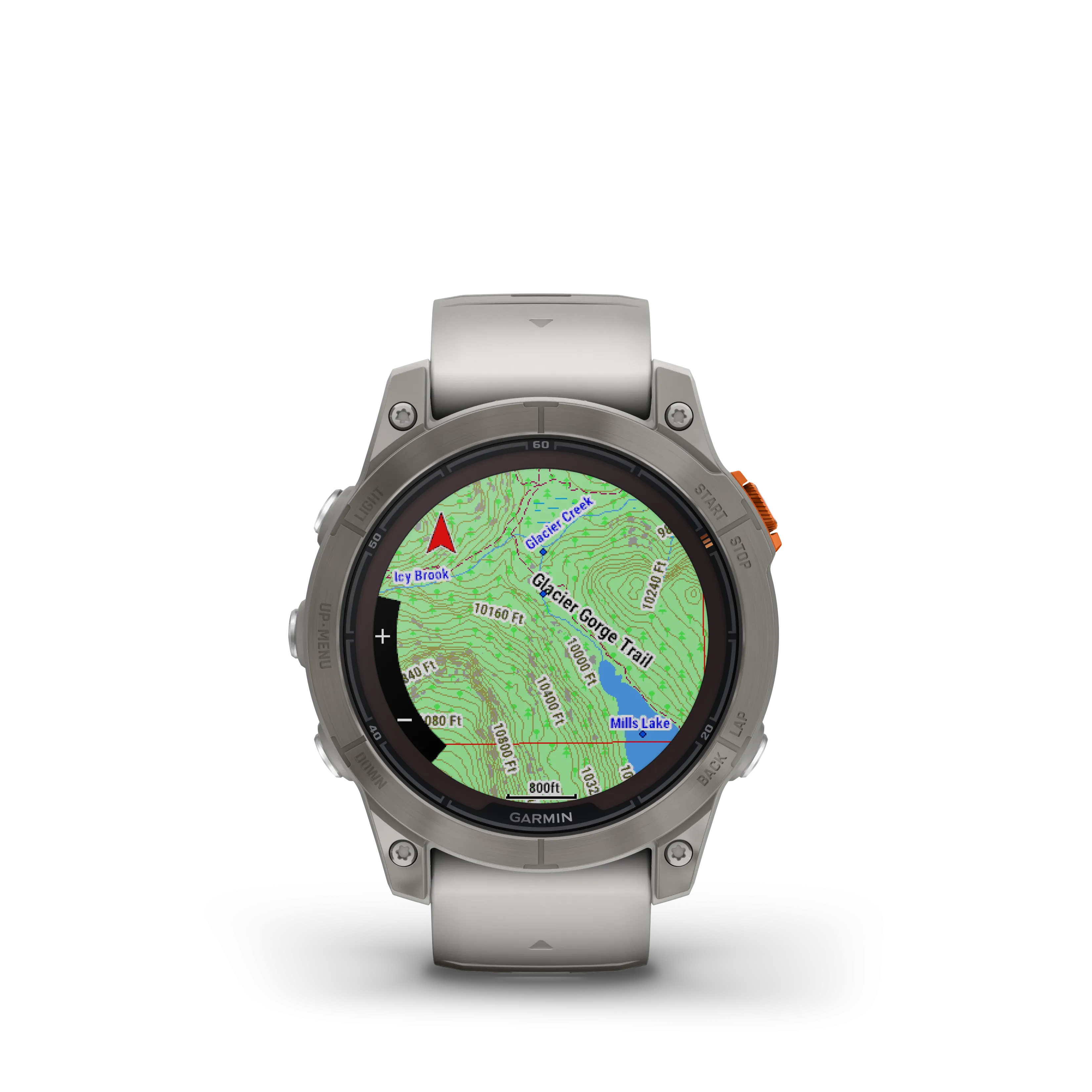 Garmin Fenix® 7 Pro Gps Smartwatch - Health Monitoring With Solar Charging, 47mm - Titanium/orange|Garmin Fenix® 7 Pro Montre Gps Intelligente - Suivi De La Sante Avec Chargement Solaire, 47 Mm - Tit