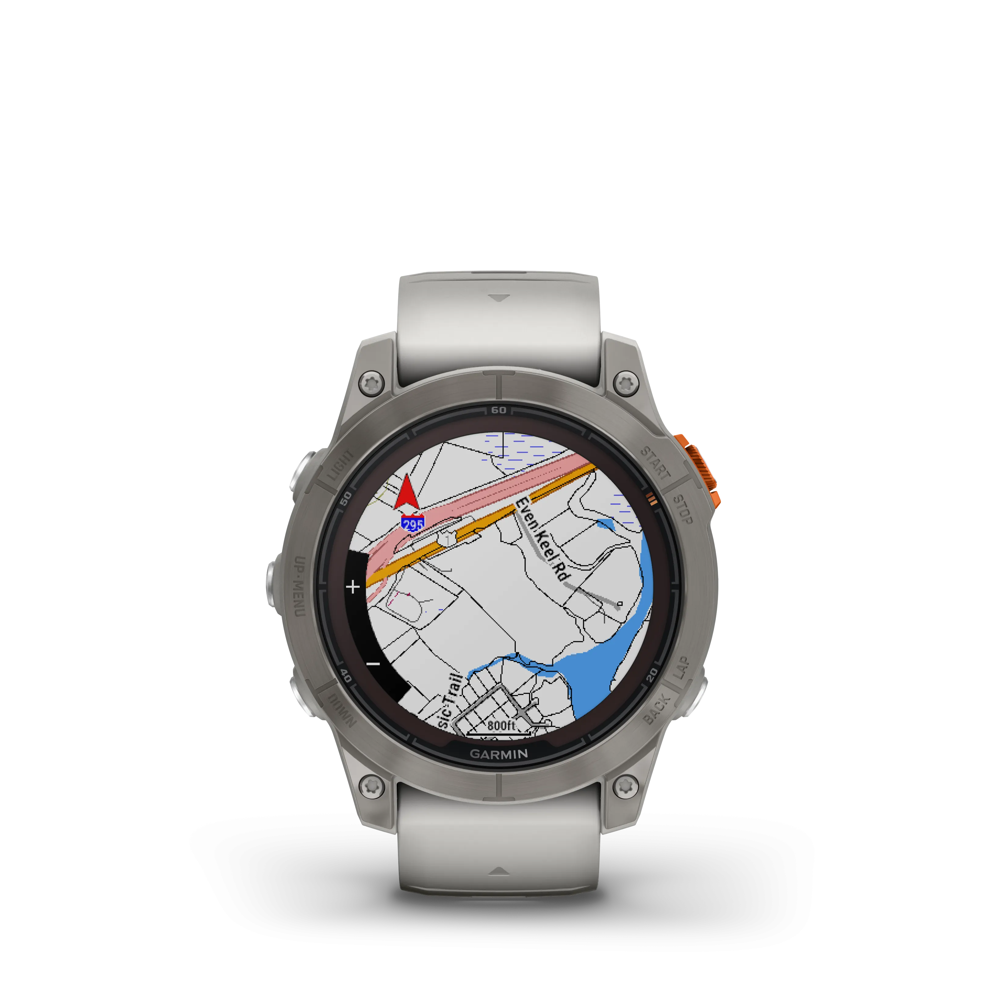 Garmin Fenix® 7 Pro Gps Smartwatch - Health Monitoring With Solar Charging, 47mm - Titanium/orange|Garmin Fenix® 7 Pro Montre Gps Intelligente - Suivi De La Sante Avec Chargement Solaire, 47 Mm - Tit