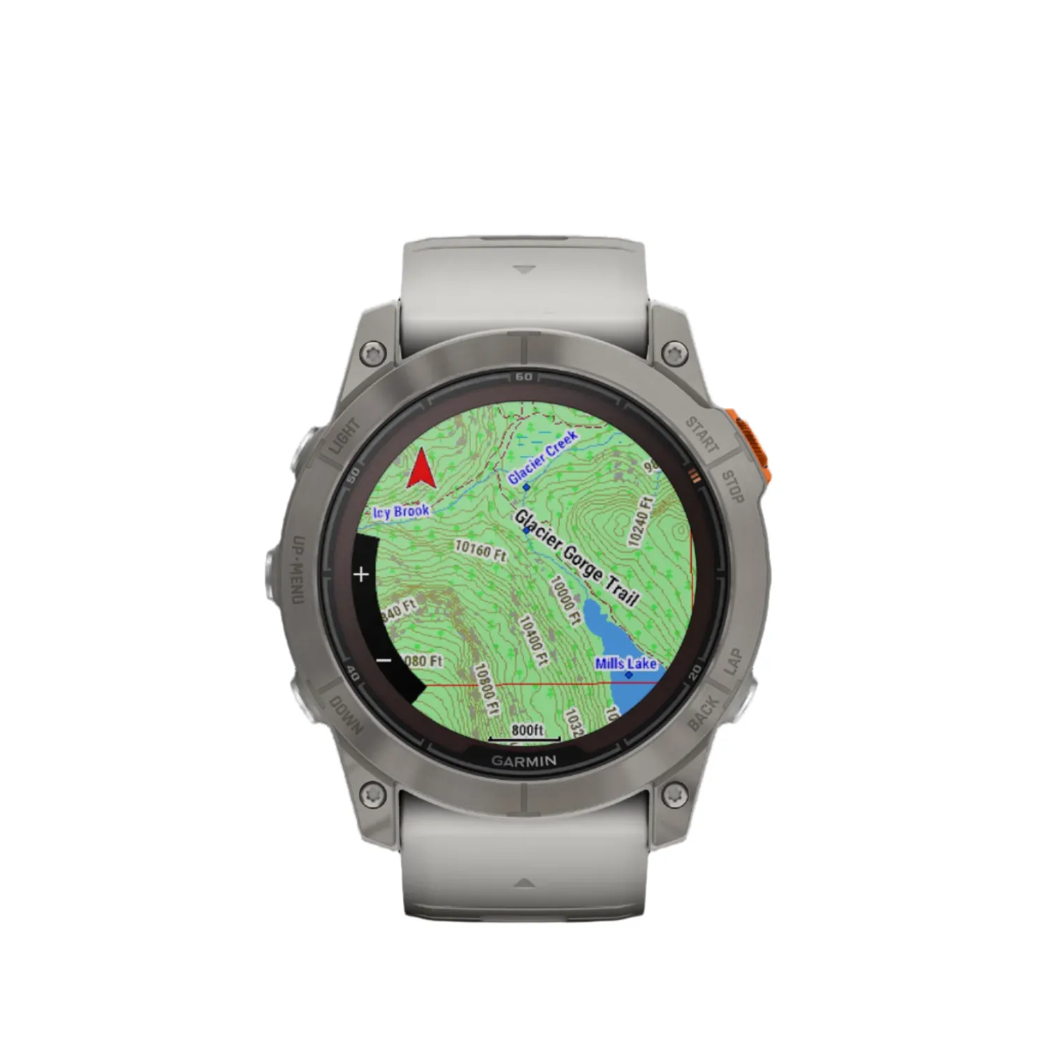 Garmin Fenix® 7x Pro Gps Smartwatch - Health Monitoring With Solar Charging, 51mm - Titanium/orange|Garmin Fenix® 7x Pro Gps Smartwatch - Suivi De La Sante Avec Chargement Solaire, 51 Mm - Titane