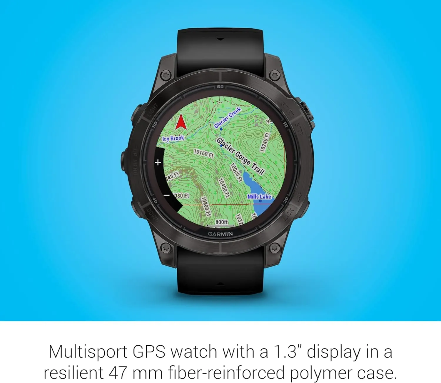 Garmin fēnix 7 Pro Sapphire Solar, Multisport GPS Smartwatch, Built-in Flashlight, Solar Charging Capability, Black