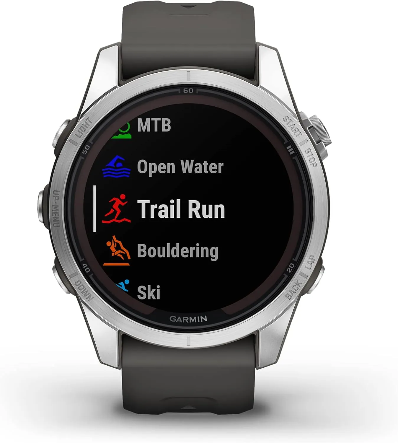 Garmin fēnix 7S Pro Solar, Multisport GPS Smartwatch, Built-in Flashlight, Solar Charging Capability, Graphite