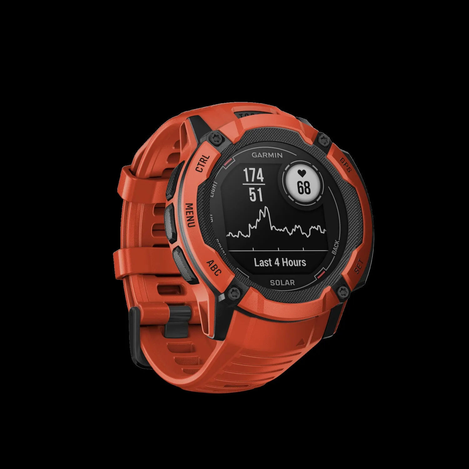 Garmin Instinct® 2x Solar Gps Smartwatch - Health & Fitness Tracking With Multi-band Gnss - Flame Re|Montre Connectee Garmin Instinct® 2x Solar Gps - Suivi De La Sante Et De La Condition Physique Avec