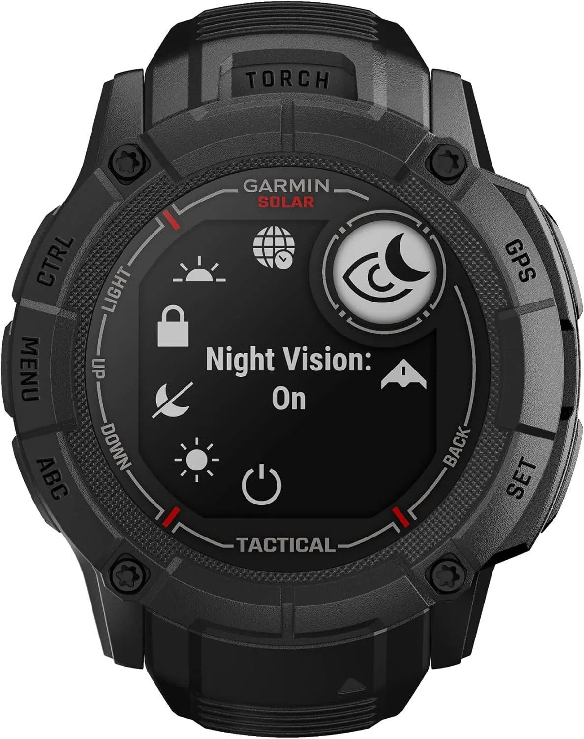 Garmin Instinct 2X Solar - Tactical Edition, Rugged GPS Smartwatch, Built-in Flashlight, Ballistics Calculator, Solar Charging Capability, Black