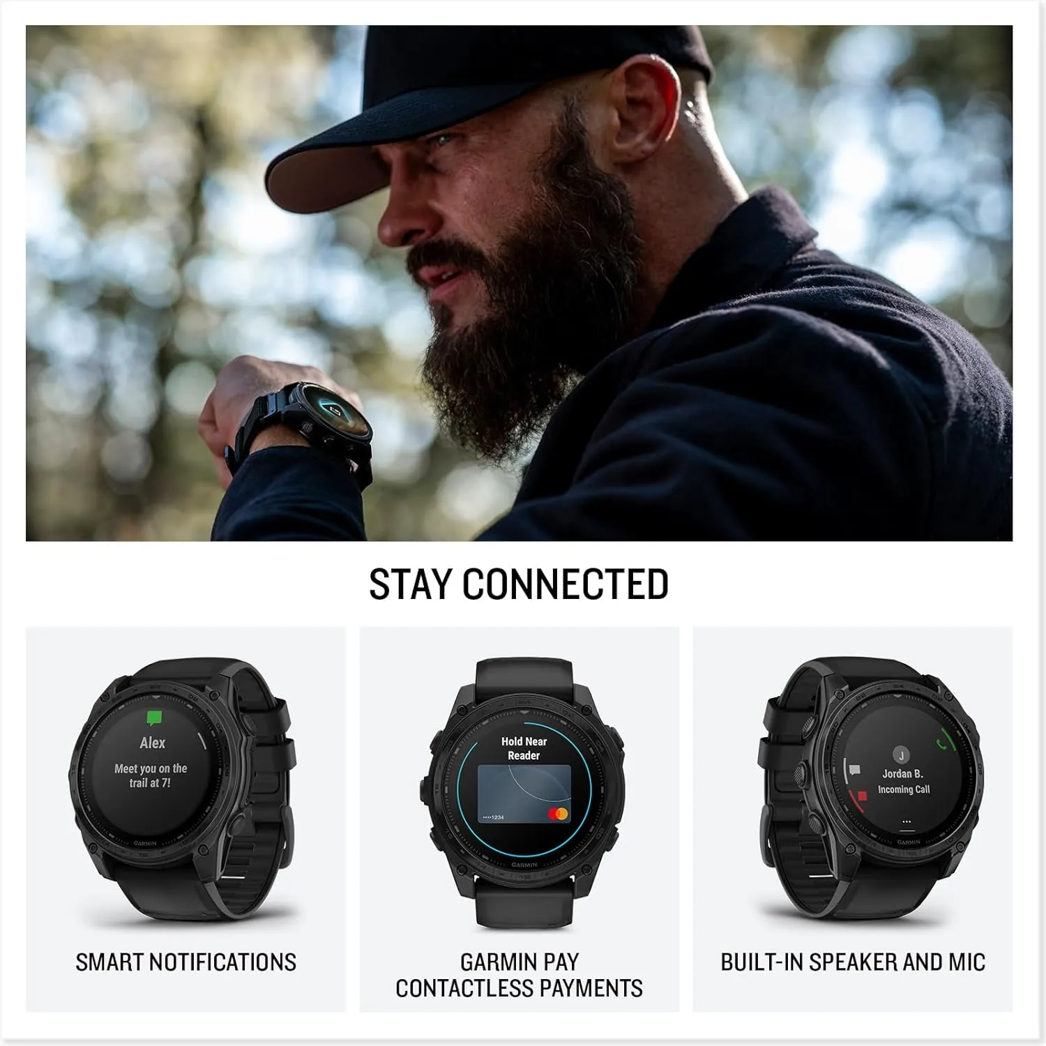 Garmin tactix® 8 51mm, Solar Charged Display, Premium Tactical GPS Smartwatch, Includes Applied Ballistics Ultralight™ Solver