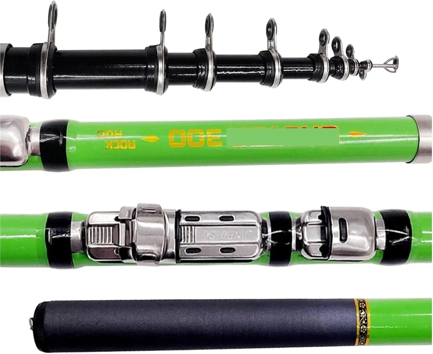 GHOTDA Carbon Fiber 1.5M 1.8M 2.1M 2.4M 2.7M 3.0M Spinning Fishing Rod Telescopic Rock Fishing Rod Carp Feeder Rod Surf Mini Rod