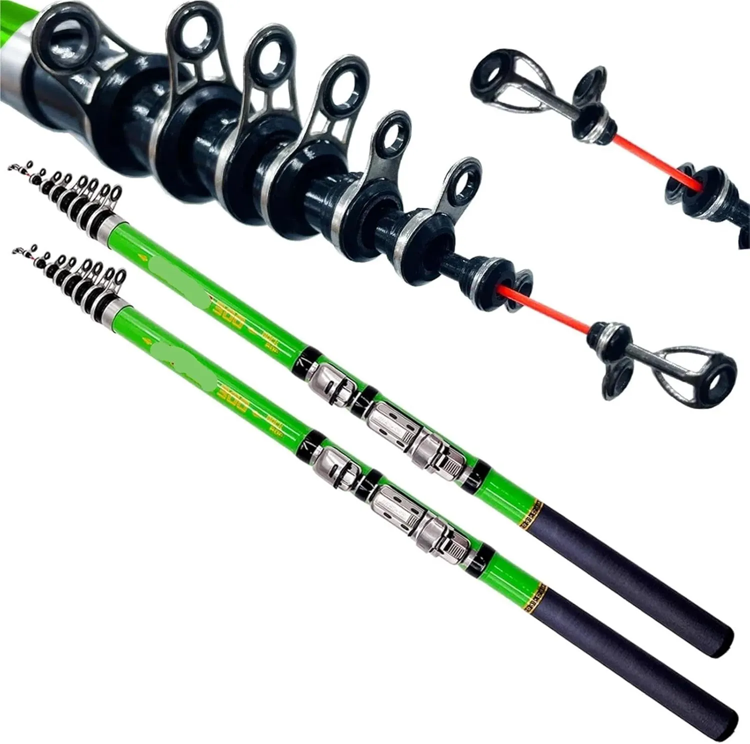 GHOTDA Carbon Fiber 1.5M 1.8M 2.1M 2.4M 2.7M 3.0M Spinning Fishing Rod Telescopic Rock Fishing Rod Carp Feeder Rod Surf Mini Rod