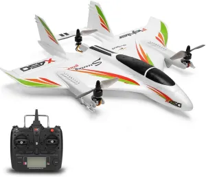 GoolRC WLtoys XK X450 RC Airplane, 2.4G 6CH Glider Fixed Wing Aircraft, 3 Flight Models Brushless Helicopter Vertical Takeoff Landing RTF for Adults