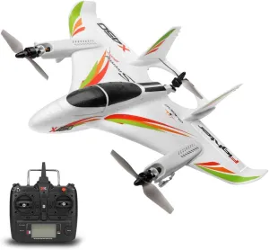 GoolRC WLtoys XK X450 RC Airplane, 2.4G Remote Control 6 Channel Brushless Motor Aircraft, Vertical Takeoff LED RC Glider Fixed Wing Plane RTF