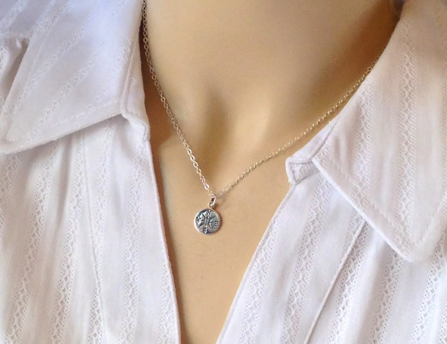 Graduation Gift 2016/ College graduation gift / Compass Necklace | Best Friend Necklace | Friendship Necklace/ Gift with card/ necklace card