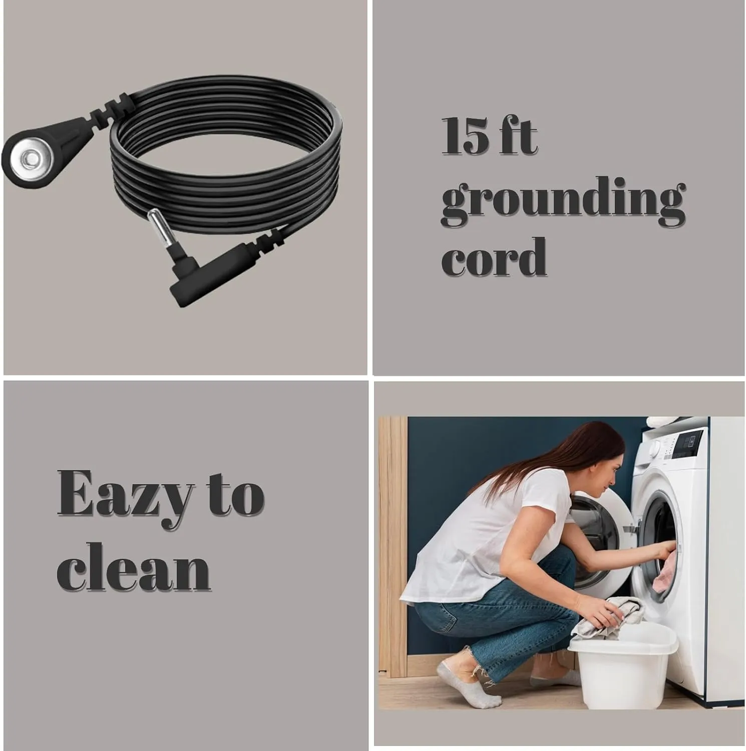 Grounding Sheet, Calking Size Grounding Flat Sheet with 5% Silver Fiber Earth Bed Sheet for Improved Sleep and Pain Relief with 15ft Grounded Cord (Calking - 72"*84" White)