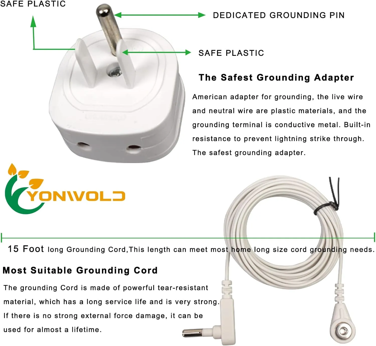 Grounding Sheet King Size，10% Pure Silver Fiber 400 Thread Count Organic Cotton，Soft Earth Grounding Bed Fitted Sheets with Grounding Cord  US Safe Adapter (King - 76"x 80"x13")