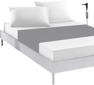 Grounding Sheet, Twin Size Grounding Flat Sheet with 5% Silver Fiber Grounded Bed Sheet Earth Product for Improved Sleep & Pain Relief (Twin - 39"*75" Gray)