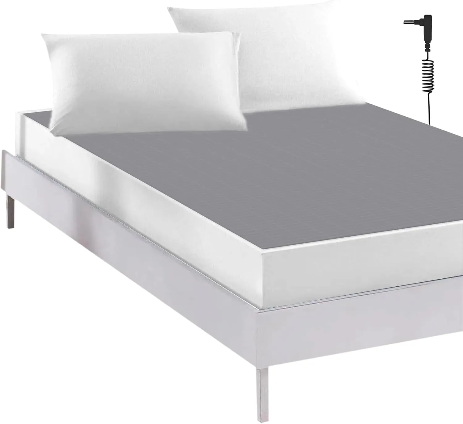 Grounding Sheets, Queen Size Grounding Flat Sheets with 5% Silver Fiber Grounded Bed Product for Improved Sleep & Pain Relief (Queen - 60"*80" Gray)