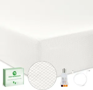 Grounding Sheets with 15% Silver Fiber and Organic Cotton - Grounded Sheet Earth Connected Bedding (White, King)