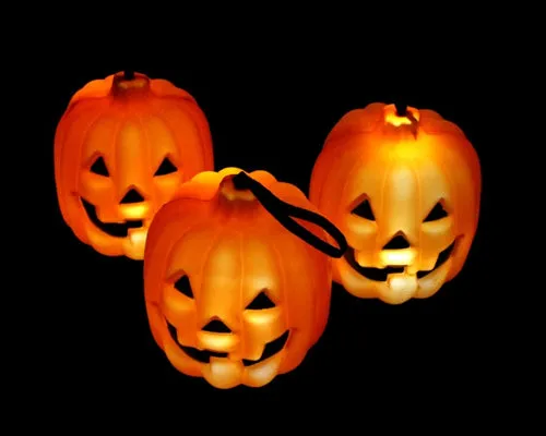 Halloween Party Decoration Spider Pumpkin LED Jack-O-Lantern Light
