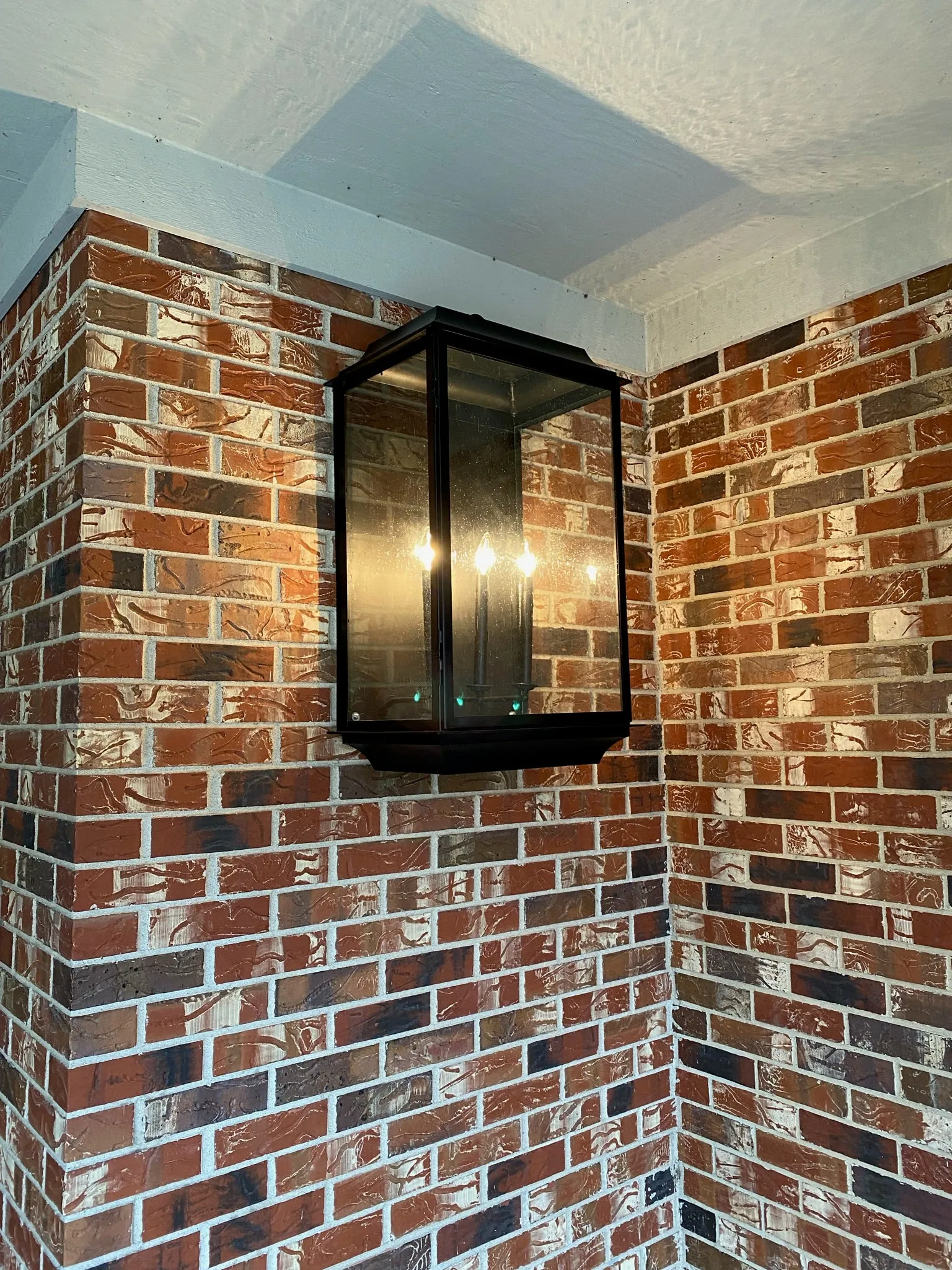 Hampton Refined Brass Lantern - Wall Mount