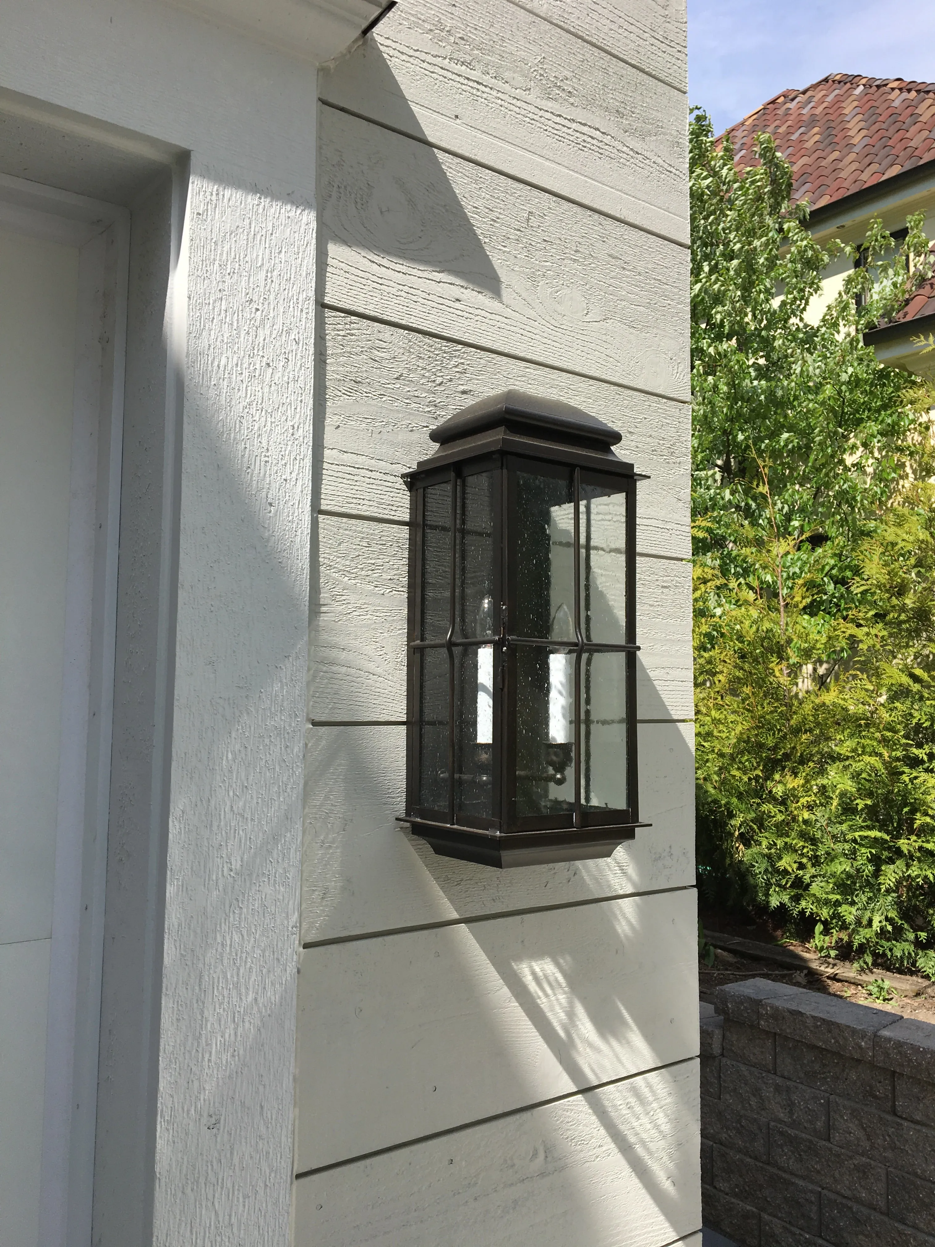 Hampton Refined Brass Lantern - Wall Mount
