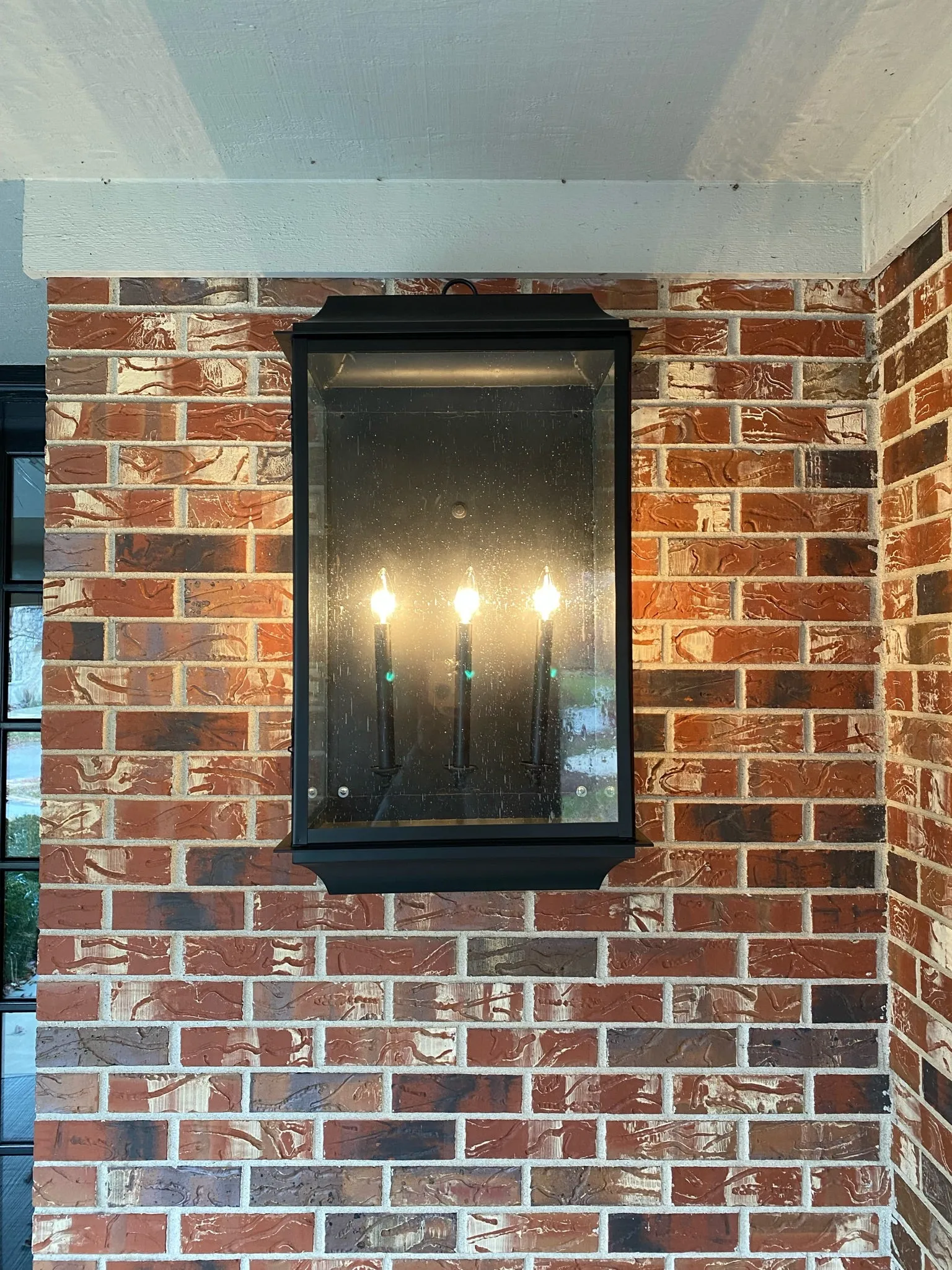 Hampton Refined Brass Lantern - Wall Mount