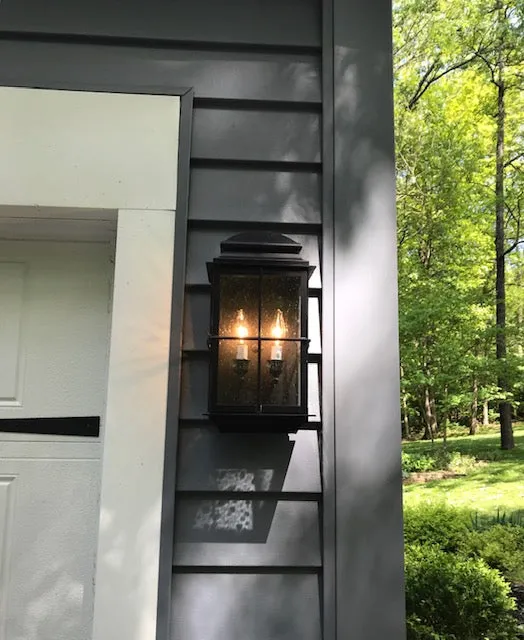 Hampton Refined Brass Lantern - Wall Mount