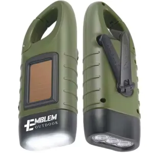 Hand Crank Solar Powered Flashlight