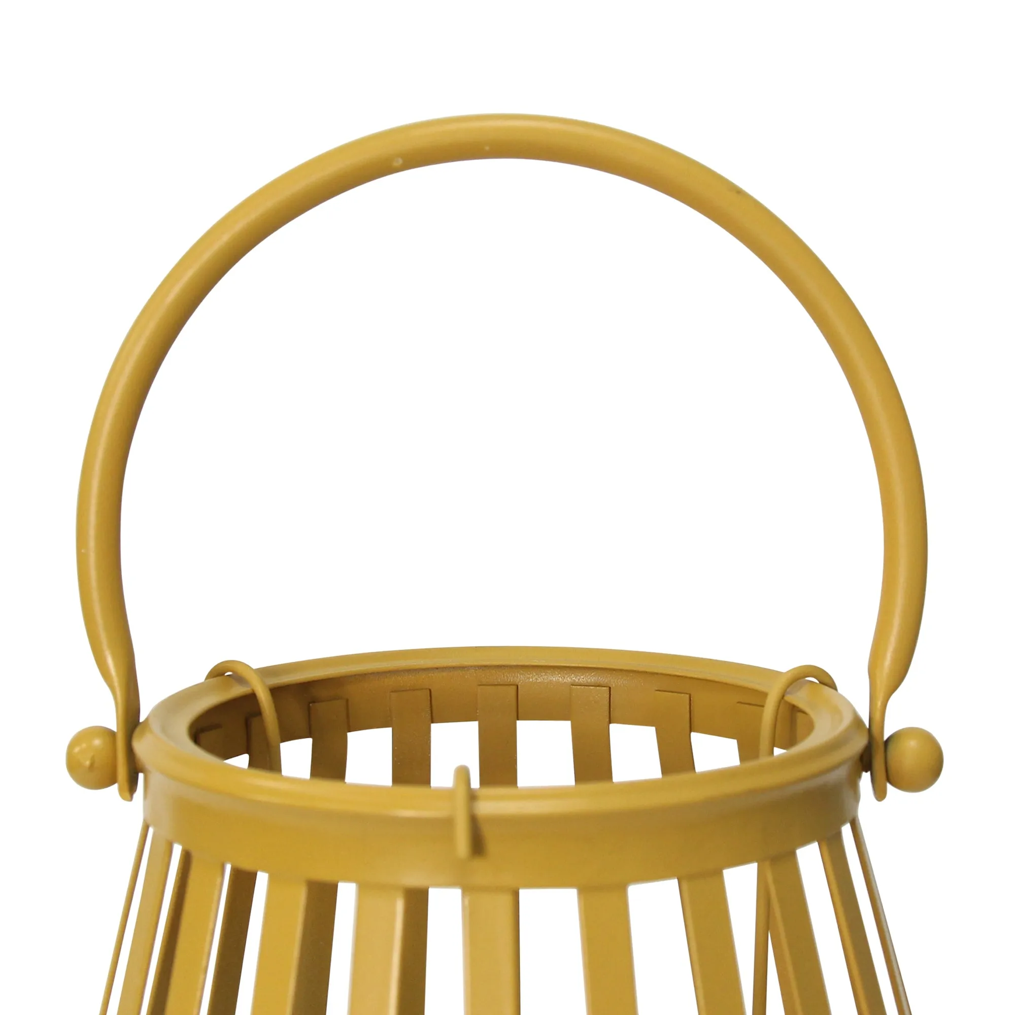 Handcrafted Yellow Metal Lantern