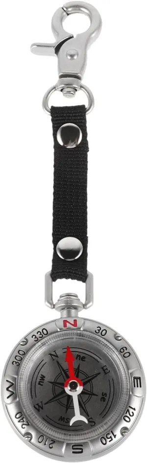 Happyyami Vintage Compass Keychain for Men Grade Portable Hiking Compass with Clip