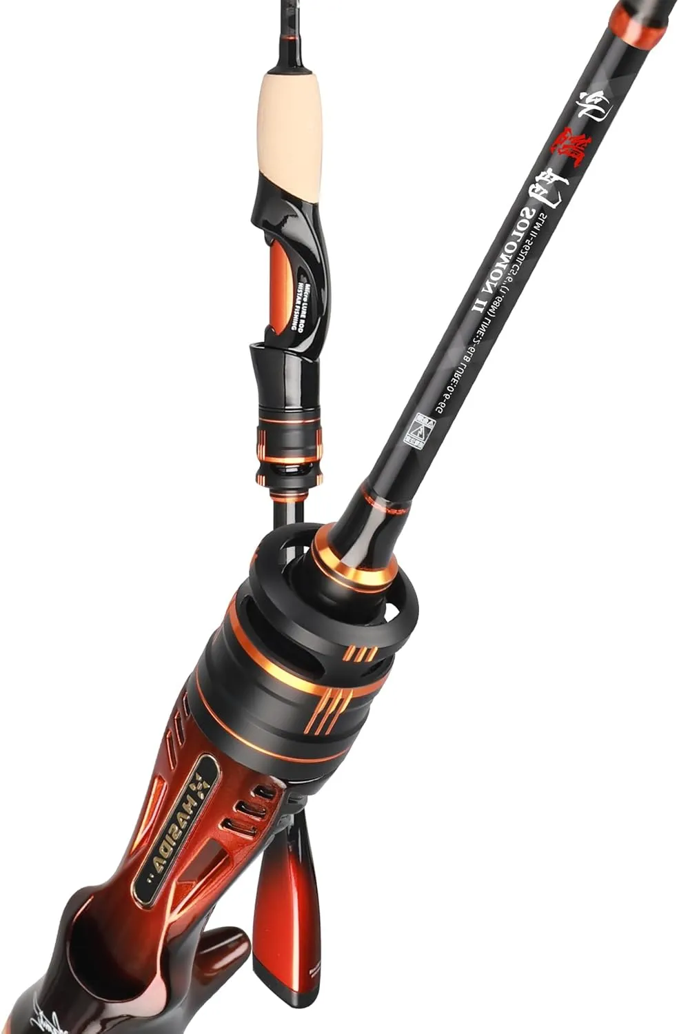 HASIDA Fishing Rod Spinning or Casting Rod Ultra Light Weight High Sensitive Full Carbon Solomon II DKK SIC Rod Guide AA Cork Grip