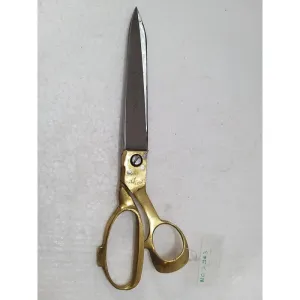 Heavy Duty Hard Funner Steel Scissors With Brass Handle 10" (963)