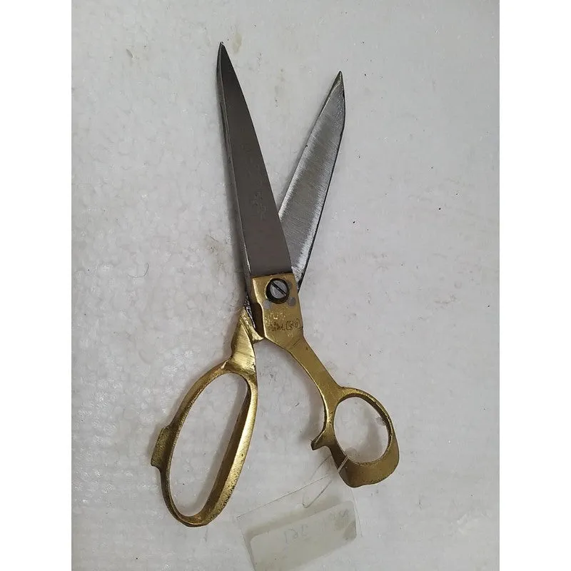 Heavy Duty Hard Funner Steel Scissors With Brass Handle 8" (961)