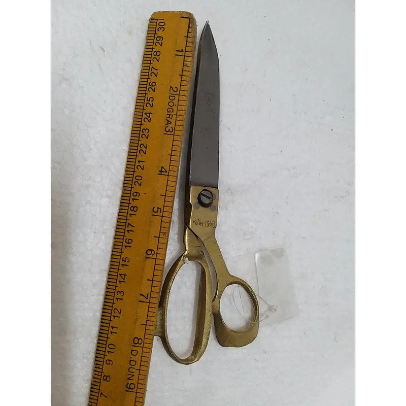 Heavy Duty Hard Funner Steel Scissors With Brass Handle 8" (961)