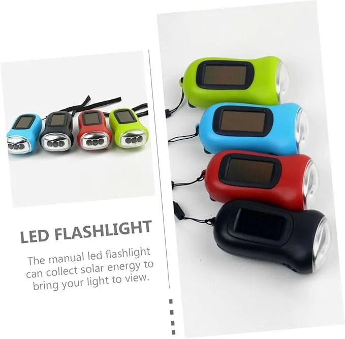 Hemobllo Household Flashlight Led Survival Flashlight USB Flashlight Reading Lamp Hand Crank Hiking Torch Emergency Torch Hand Lamp Dynamo Flashlight Outdoor Mobile Power Man Handheld Abs