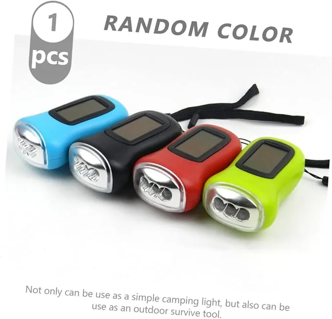 Hemobllo Household Flashlight Led Survival Flashlight USB Flashlight Reading Lamp Hand Crank Hiking Torch Emergency Torch Hand Lamp Dynamo Flashlight Outdoor Mobile Power Man Handheld Abs