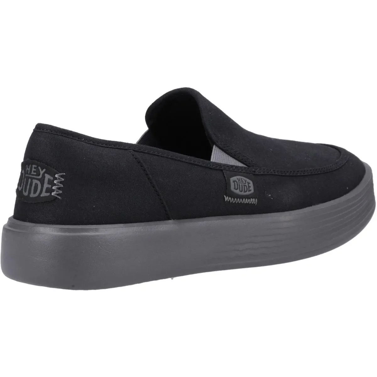 HEYDUDE Sunapee Canvas Shoe Black/Charcoal