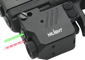 HiLight H10GLIRL 500lm Strobe Flashlight Green Beam Infrared (IR) Beam | Veteran Tested and Owned | Light Beam Combo | Rechargeable Battery | Hard Anodized Aluminum