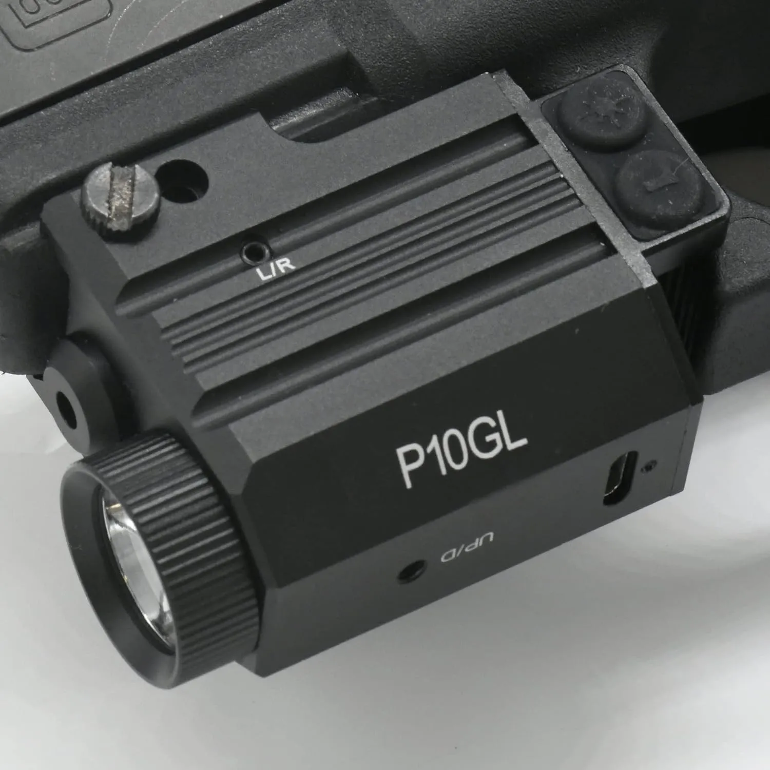 HiLight P10GL Pistol Green Laser Sight Light Combo with 500 Lumen Flashlight USB Rechargeable for Compact Pistols Like Glock 19. Class IIIA <5mW